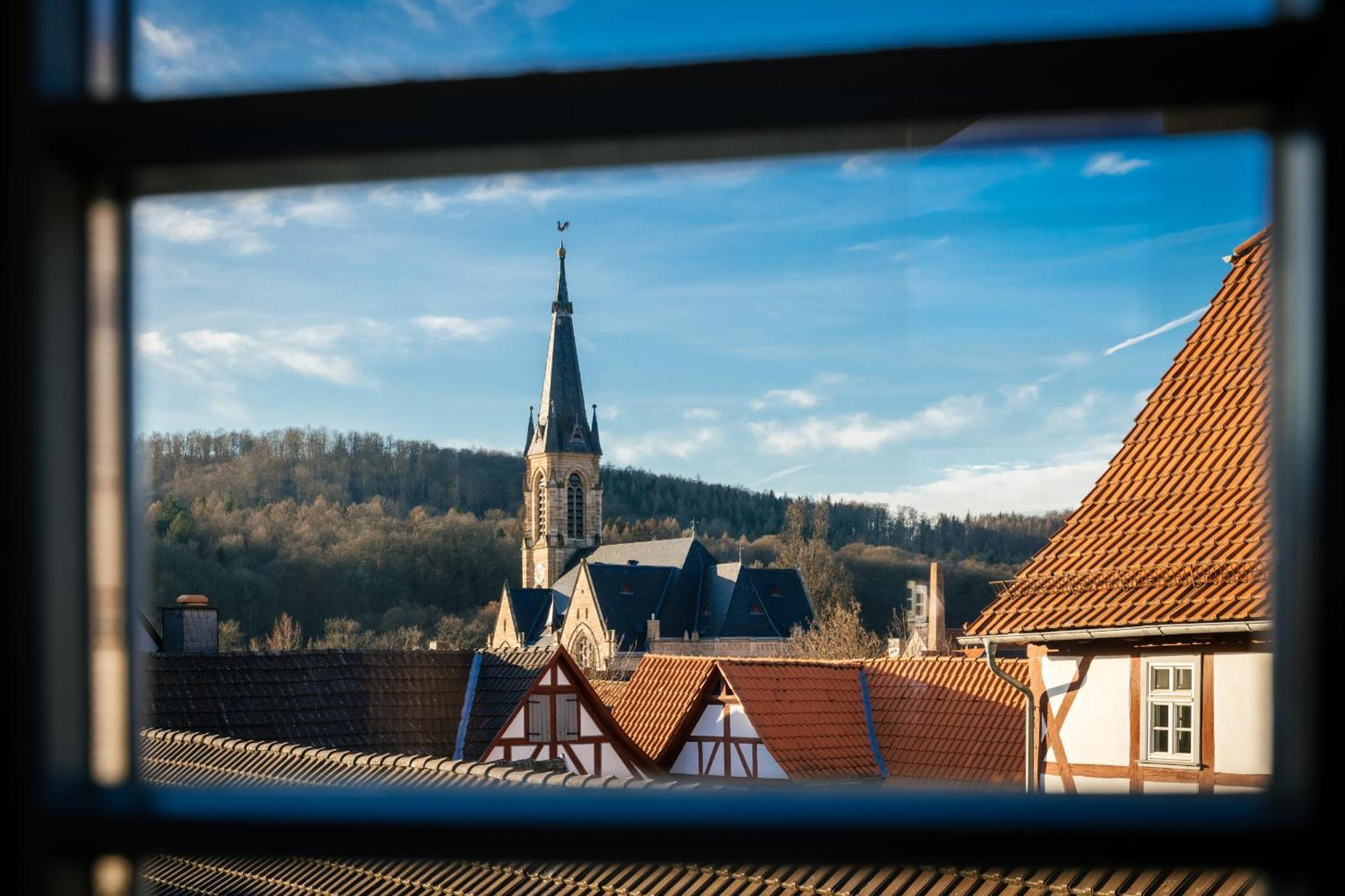 Hotel Zum Schwan Wanfried Esterno foto